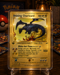 Black Dragon Gold Foil Collector Card – Premium Metallic Display Piece