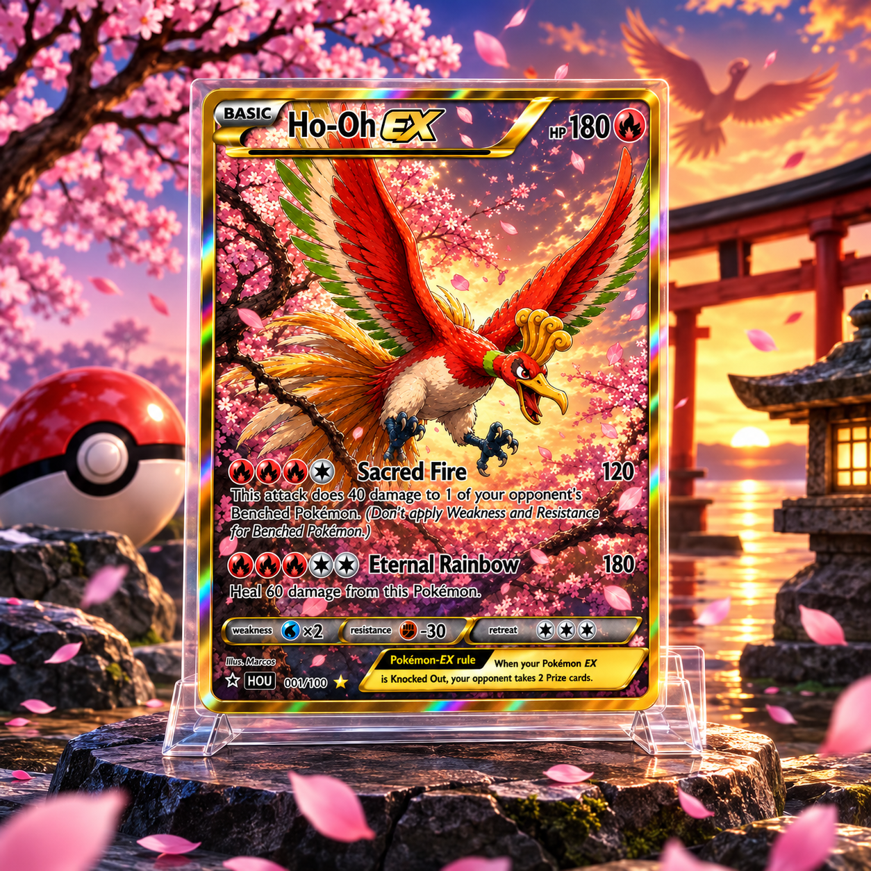 [Pre-Sale] Legendary Rainbow Phoenix Collector Display – Sakura Edition