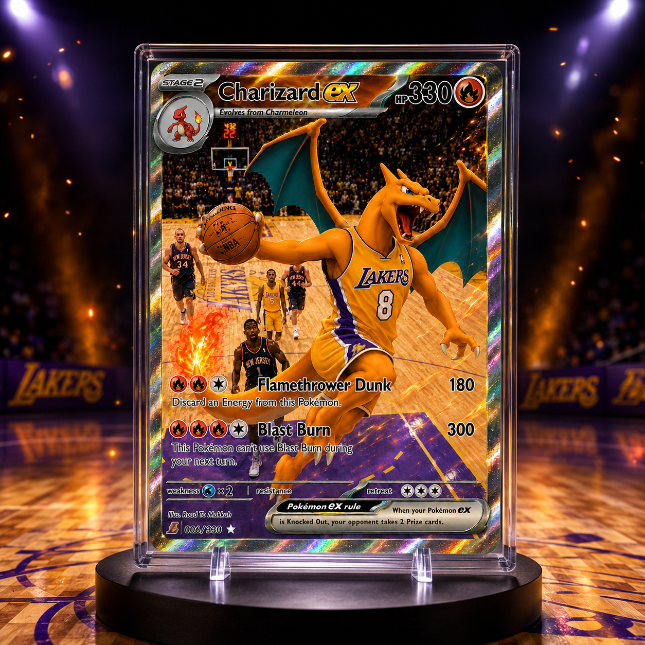 [Pre-Sale] Legendary Hardwood Fire Dragon Collector Display #08