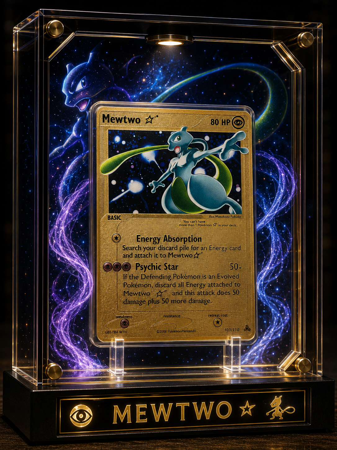 Cosmic Psychic Guardian Gold Foil Collector Card – Premium Display Edition