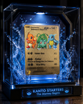 Kanto Starters Collector Showcase – Premium Gold Edition