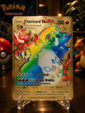 Rainbow Dragon Gold Foil Collector Card – Premium Metallic Edition