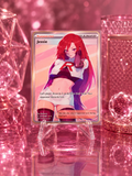Crimson Rose Collector Art Card – Premium Pink Edition
