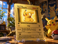 Electric Thunder Mouse Gold Foil Collector Card – Premium Lightning Edition