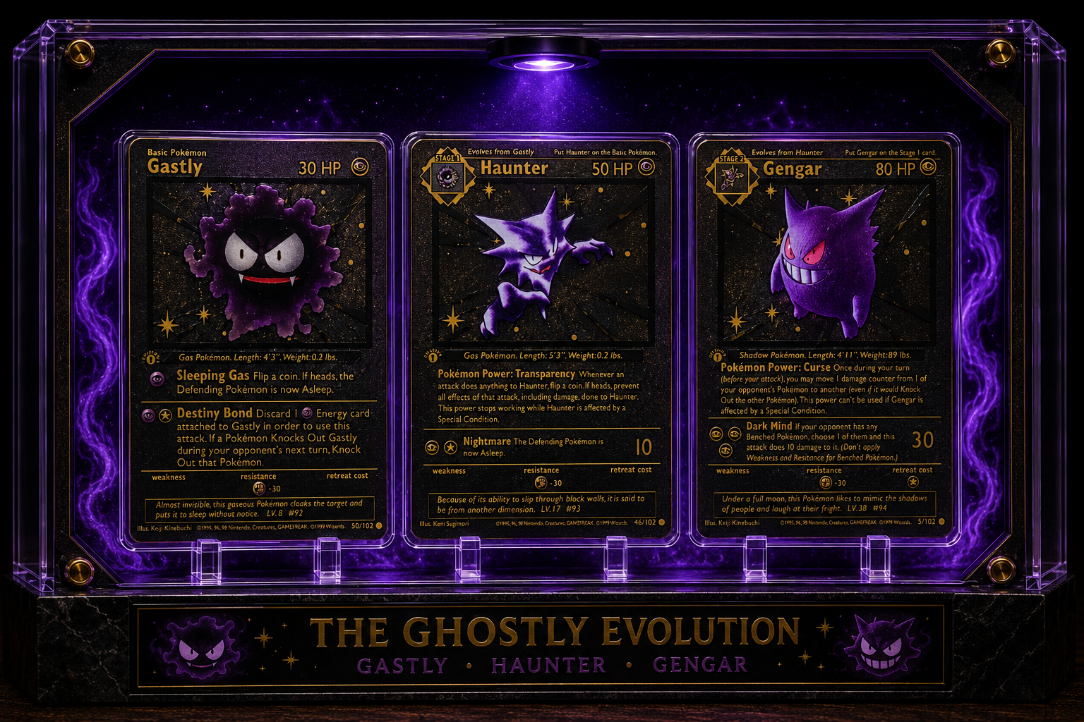Ghost Evolution Shadow Display Set – Premium Collector Showcase Edition