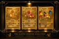 Kanto Fire Evolution Collector Display – Premium Gold Showcase Edition