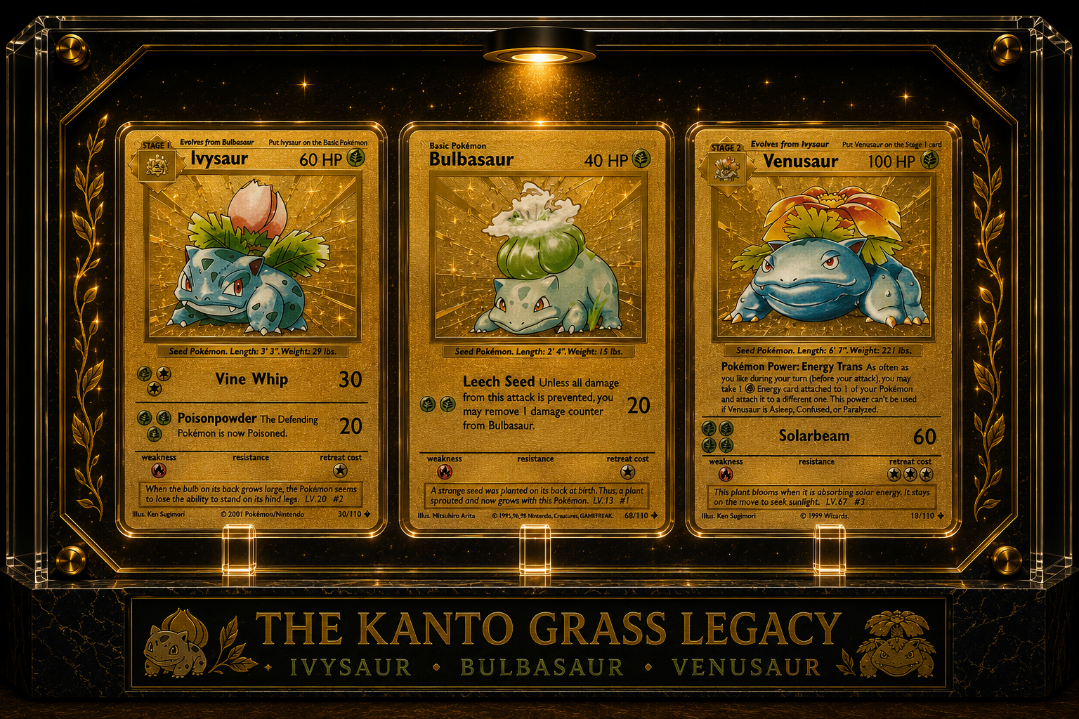 Kanto Grass Legacy Collector Display – Premium Evolution Showcase Edition